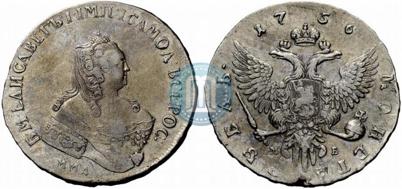 Picture 1 rouble 1756 year ММД-МБ 