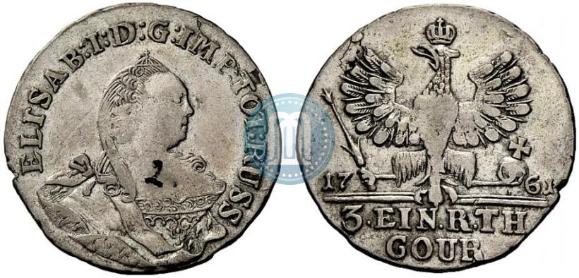 Picture 1/3 Thaler 1761 year  