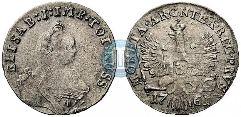 Picture 3 grosze 1761 year  
