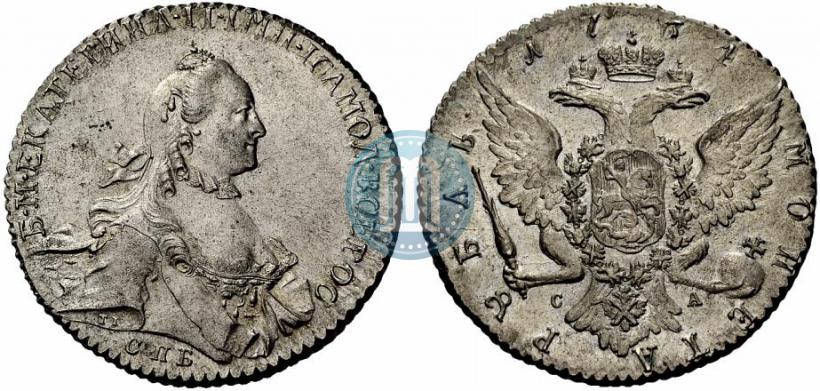 Фото 1 рубль 1764 года СПБ-СА 