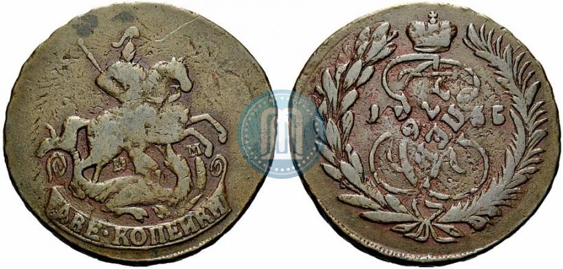 Picture 2 kopecks 1765 year ММ 