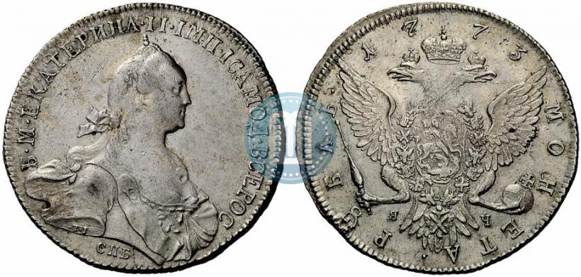 Picture 1 rouble 1773 year СПБ-ЯЧ-Т.I. 