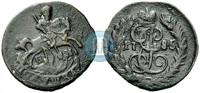 Фото Полушка 1785 года КМ 