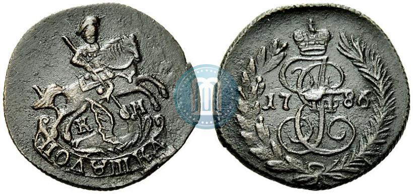 Фото Полушка 1786 года КМ 