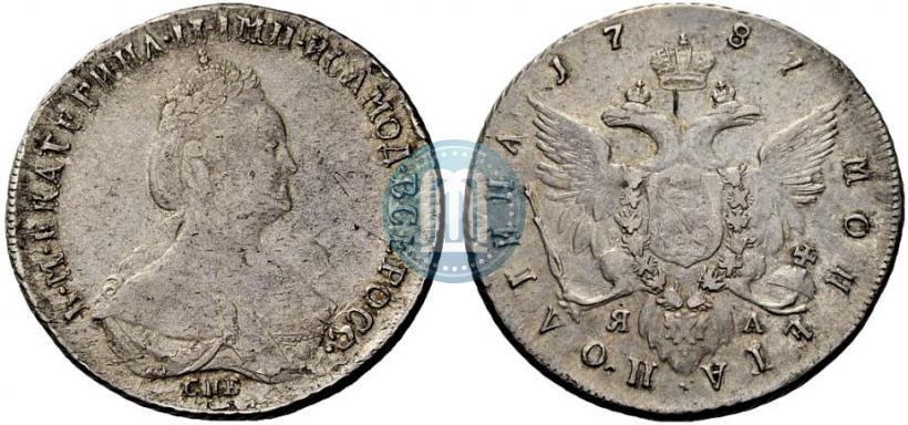 Фото Полтина 1787 года СПБ-ЯА 