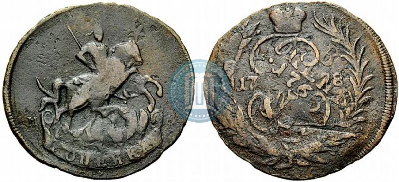 Picture 1 kopeck 1788 year ММ 