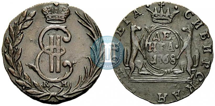 Фото Денга 1768 года КМ 