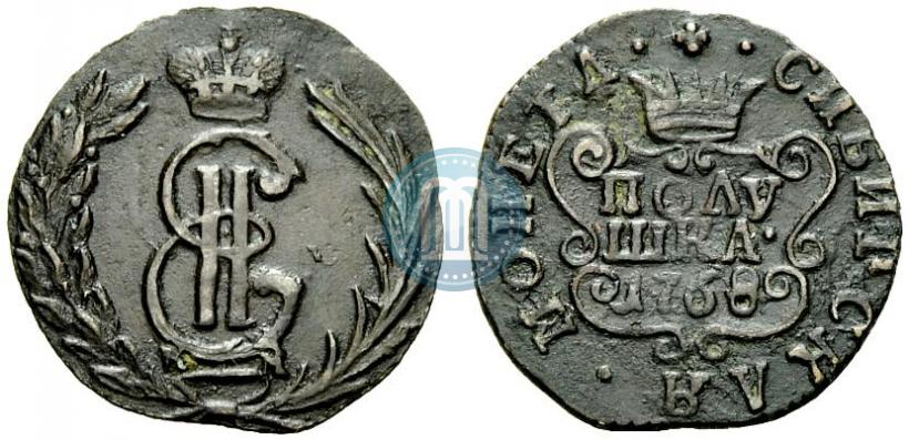Фото Полушка 1768 года КМ 