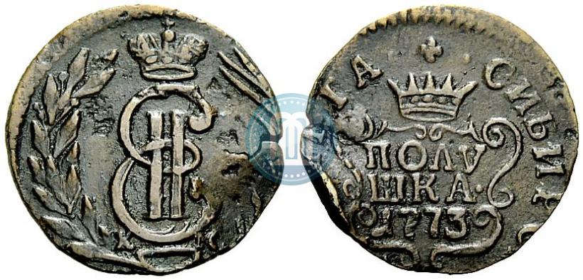 Фото Полушка 1773 года КМ 