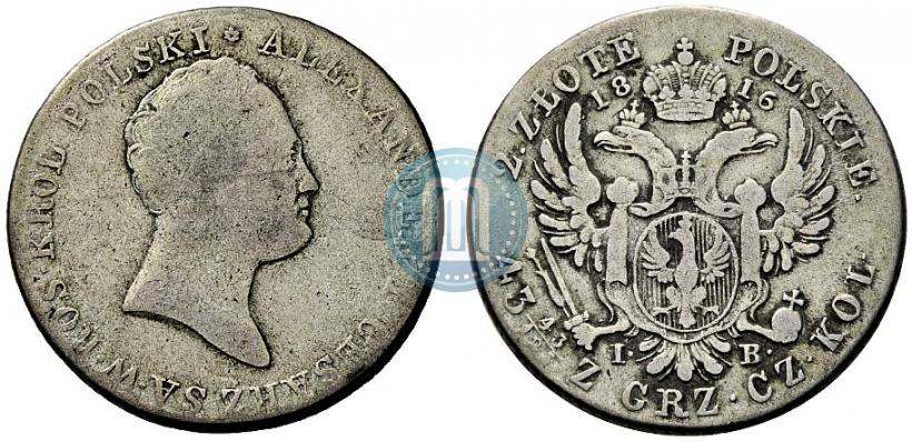 Picture 2 złote 1816 year IB 