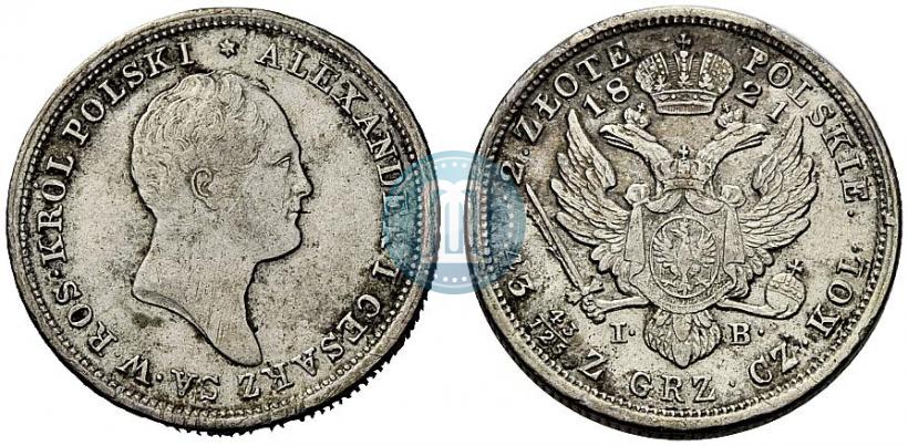 Picture 2 złote 1821 year IB 
