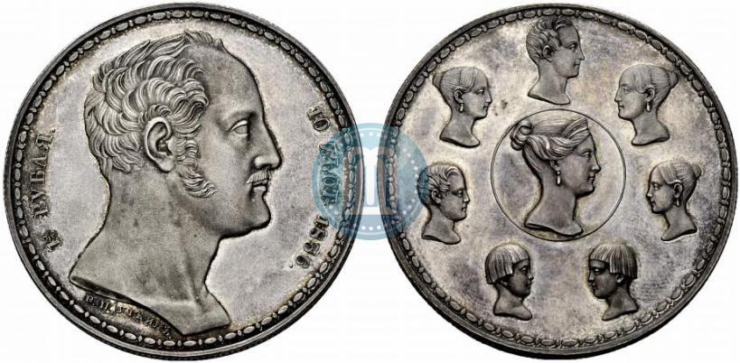 Picture 1,5 roubles - 10 złotych 1836 year Р.П. УТКИНЪ "Family rouble"