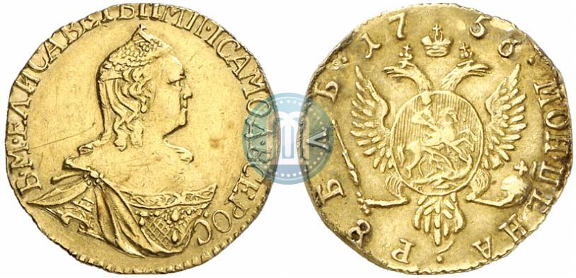 Picture 1 rouble 1756 year  