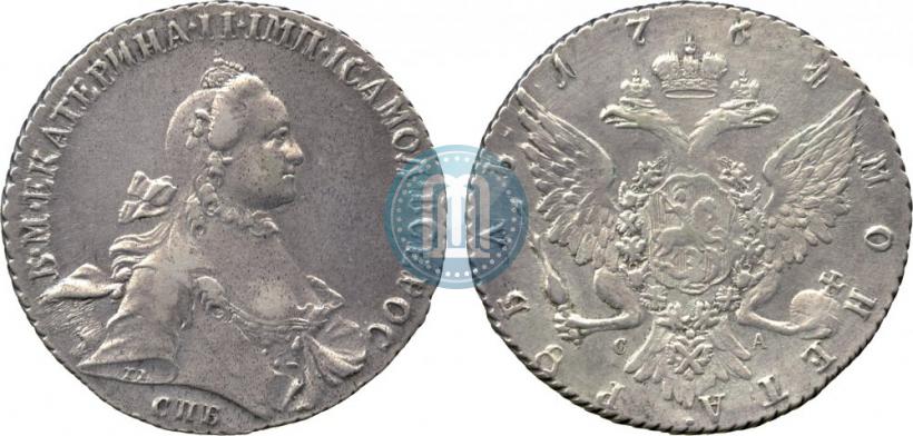 Picture 1 rouble 1764 year СПБ-СА 