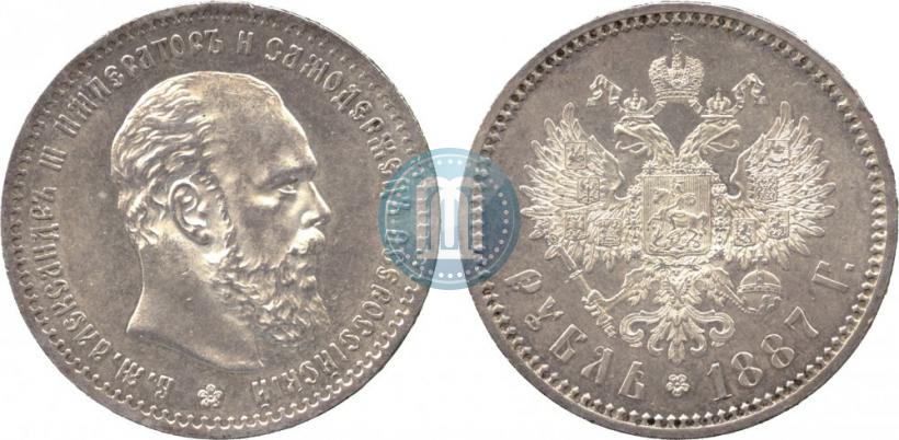 Фото 1 рубль 1887 года (АГ) 