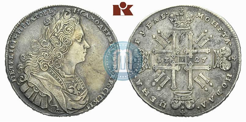 Picture 1 rouble 1727 year  "Moscow type"