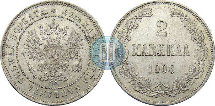 Picture 2 markkaa 1906 year L 