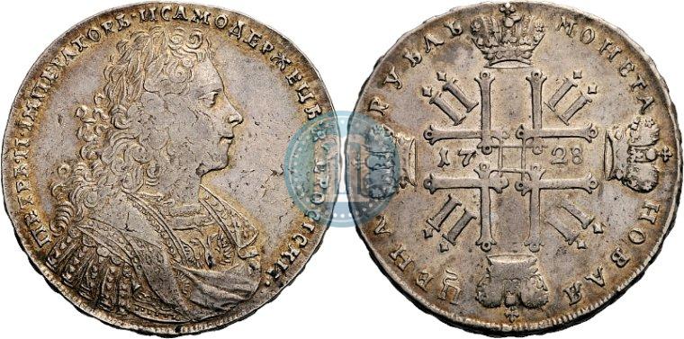 Фото 1 рубль 1728 года  "Тип 1728"