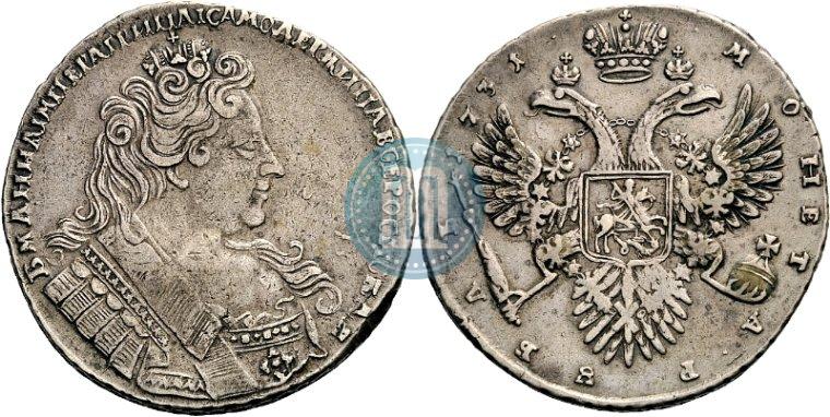 Picture 1 rouble 1731 year  