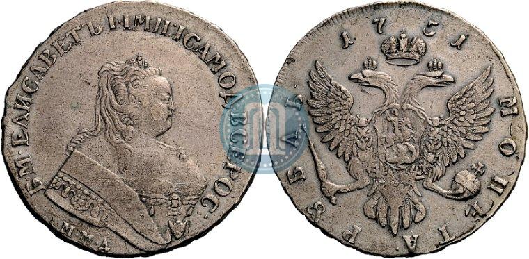 Picture 1 rouble 1751 year ММД 