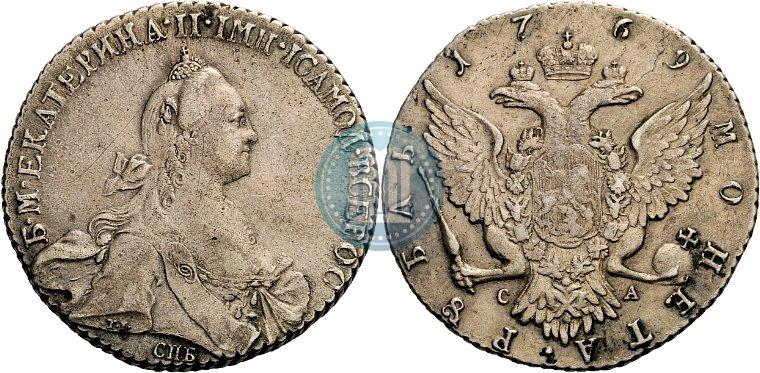 Picture 1 rouble 1769 year СПБ-СА 