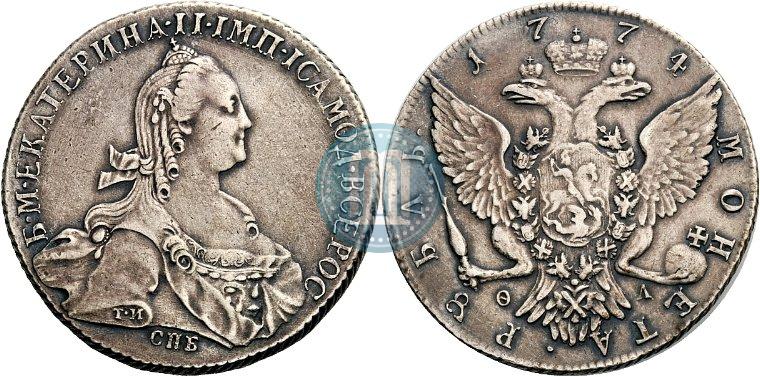 Picture 1 rouble 1774 year СПБ-ФЛ 