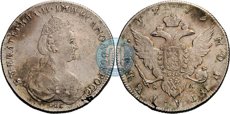 Фото 1 рубль 1779 года СПБ-ФЛ 