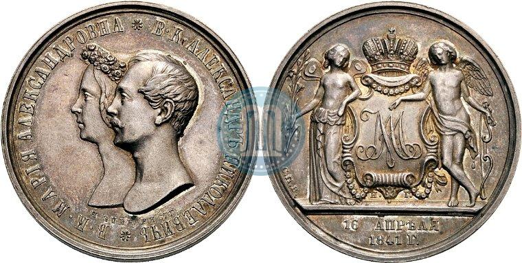Picture 1 rouble 1841 year СПБ-НГ "In the memory of the wedding of the crown prince"
