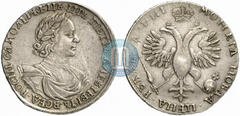 Фото 1 рубль 1718 года OK-L 
