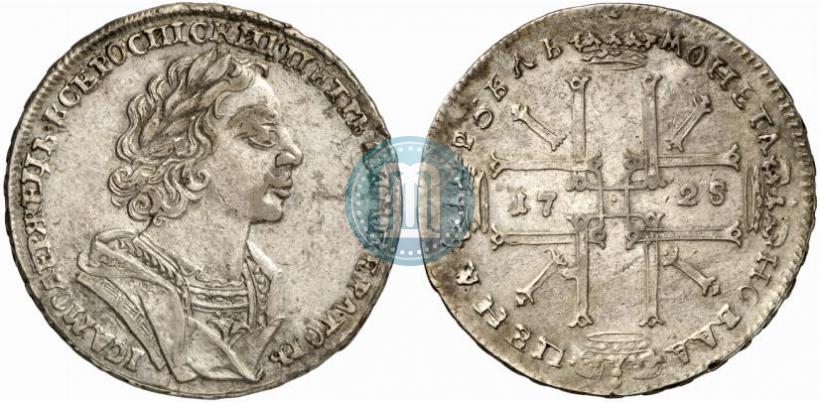 Picture 1 rouble 1725 year  "Portrait in ancient armour"