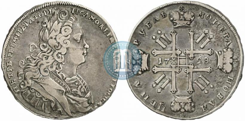 Picture 1 rouble 1728 year  "Type of 1727"