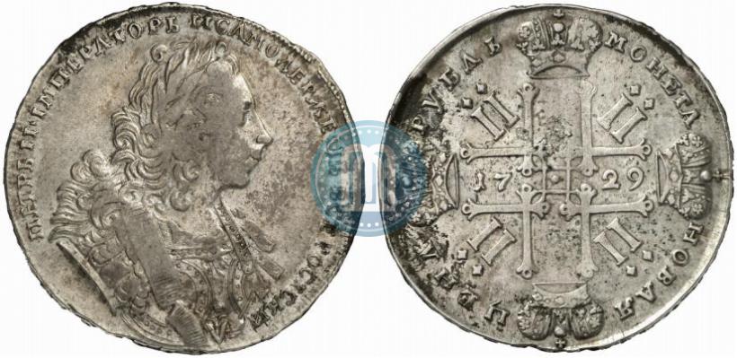 Фото 1 рубль 1729 года  "Тип 1729"