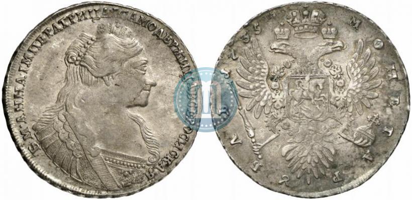 Фото 1 рубль 1735 года  