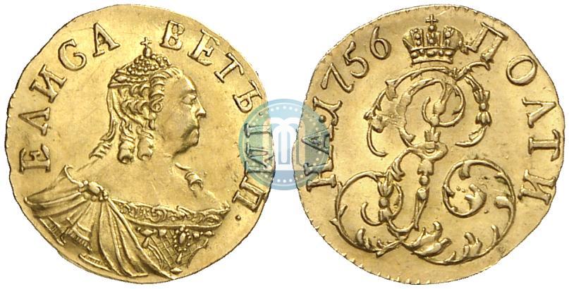 Фото Полтина 1756 года  