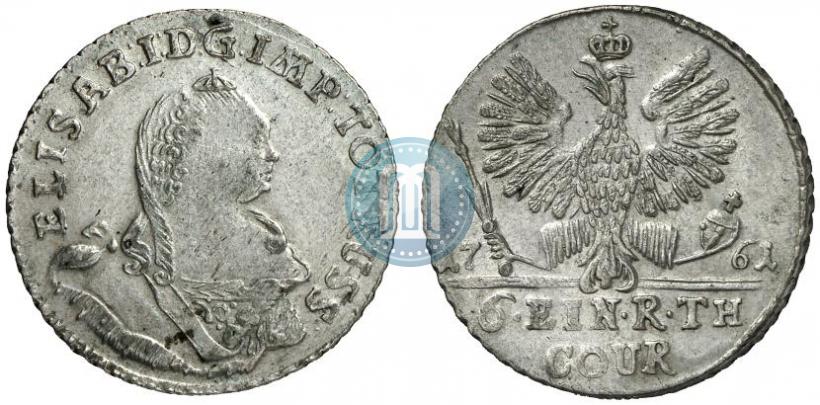 Picture 1/6 Thaler 1761 year  