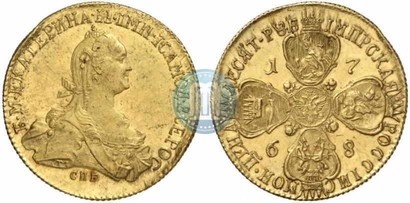 Picture 10 roubles 1768 year СПБ 