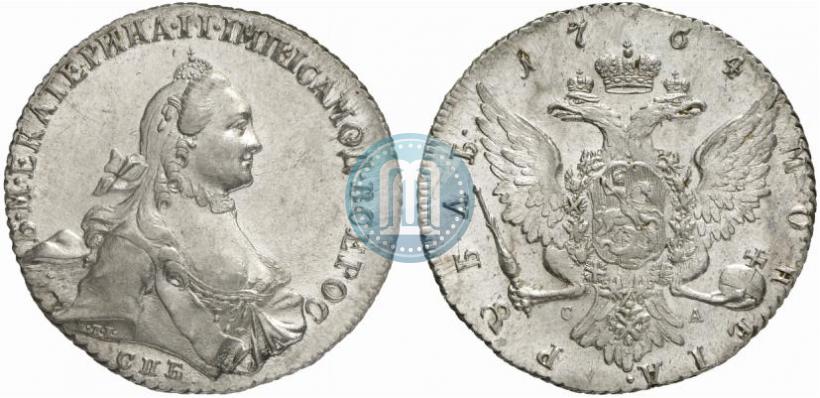 Picture 1 rouble 1764 year СПБ-СА 