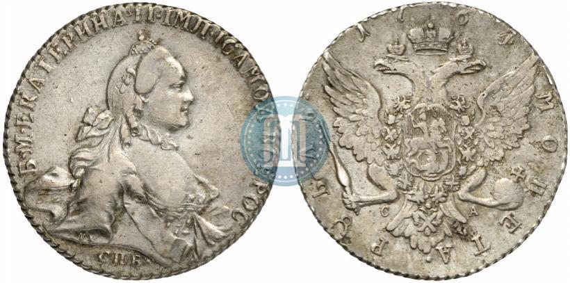 Picture 1 rouble 1764 year СПБ-СА 