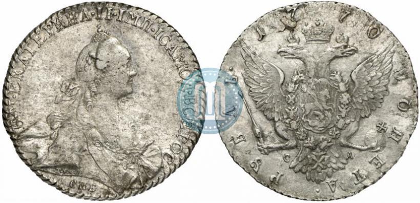 Фото 1 рубль 1770 года СПБ-СА 