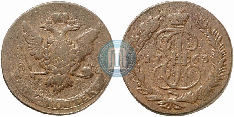 Picture 5 kopecks 1763 year ММ 