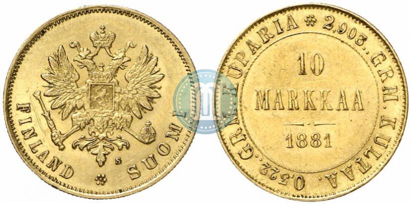 Picture 10 markkaa 1881 year S 