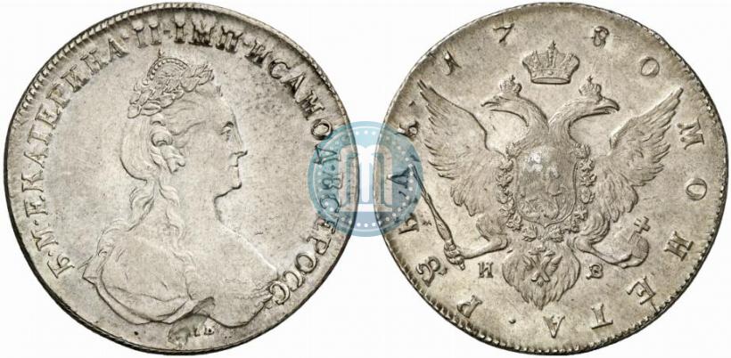Picture 1 rouble 1780 year СПБ-ИЗ 