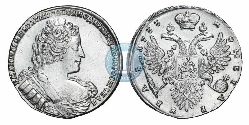 Picture 1 rouble 1733 year  