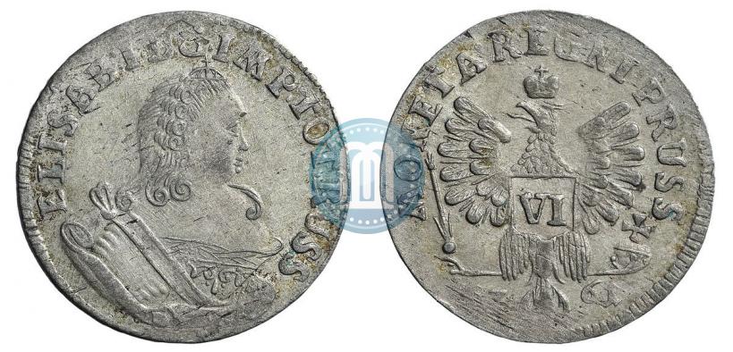 Picture 6 groszy 1761 year  