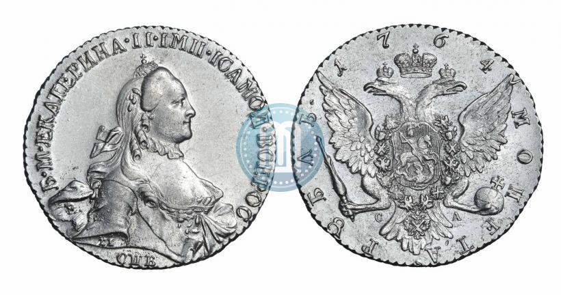 Picture 1 rouble 1764 year СПБ-СА 