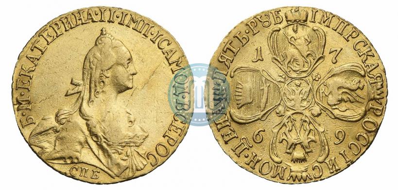 Picture 5 roubles 1769 year СПБ 