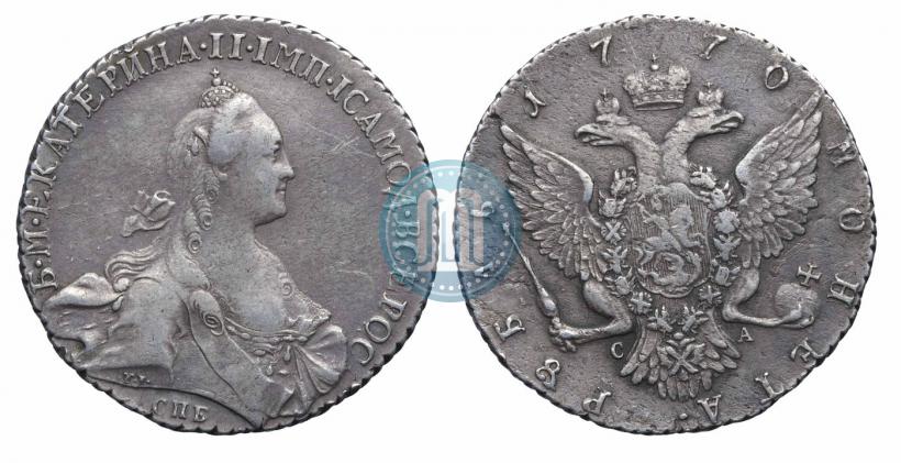 Picture 1 rouble 1770 year СПБ-СА 