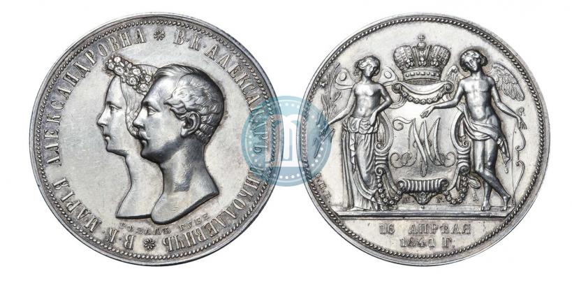 Picture 1 rouble 1841 year СПБ-НГ "In the memory of the wedding of the crown prince"