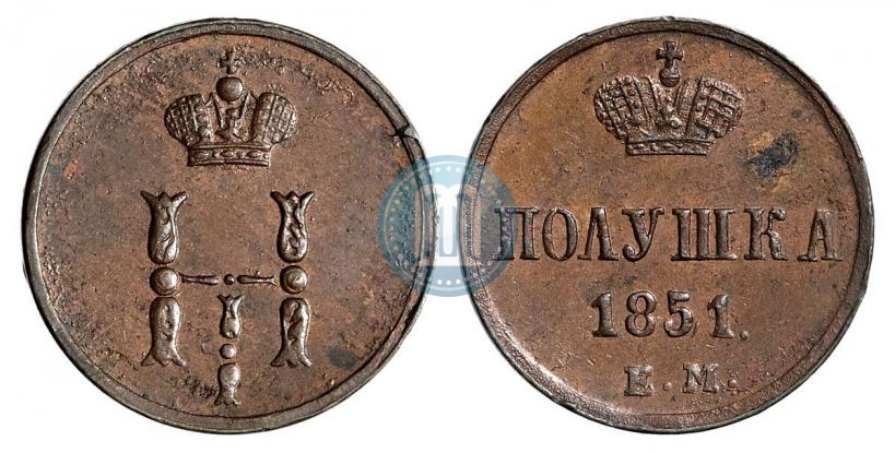 Picture Polushka 1851 year ЕМ 