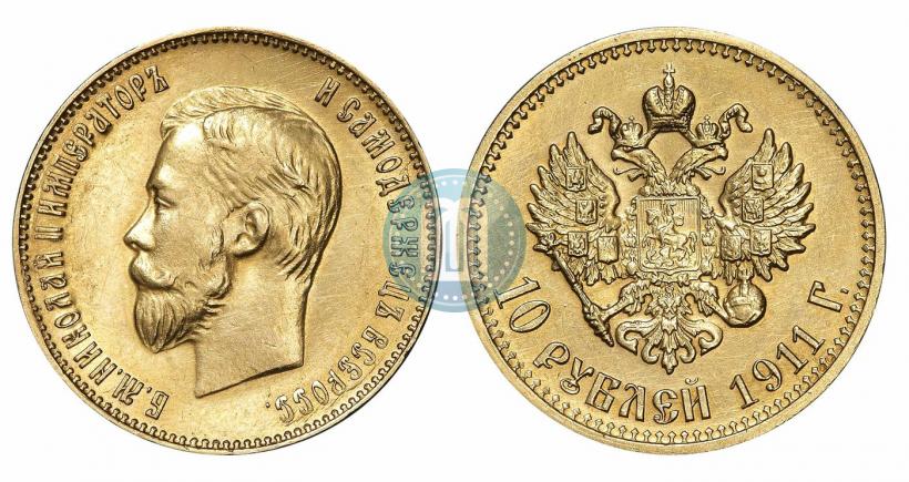 Picture 10 roubles 1911 year (ЭБ) 